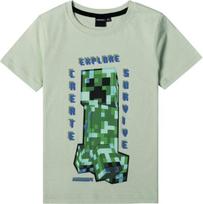 Marškinėliai berniukams Minecraft Creeper, mėlyni