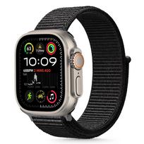 Juodas tekstilinis dirželis "Tech-Protect Nylon" laikrodžiui Apple Watch 6 / 7 / 8 / 9 / 10 / 11 / SE / ULTRA (44 / 45 / 46 / 49 MM)