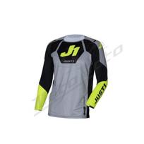 Off Road marškinėliai Just1 J-Flex 2.0 District juoda pilka geltona