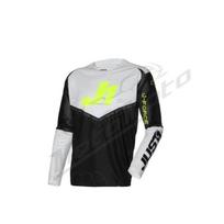 Off Road marškinėliai Just1 J-Force Hexa juoda balta geltona