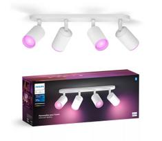 Philips - LED RGBW Pritemdomi akcentiniai šviestuvai Hue FUGATO 4xGU10/4,2W/230V balta