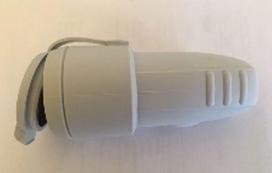 Ilgintuvo lizdas N&L, 3P, 16A, 250V, IP44, pilkos spalvos