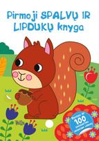 Pirmoji spalvų ir lipdukų knyga. Voverė
