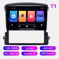 Android automobilinis radijas, skirtas KIA Sorento 2006-2009 Multimedijos grotuvo galvos blokas Stereo GPS navigacija BT WIFI 1+16GB 1+16GB gray