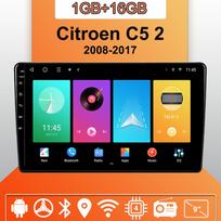 Automobilio radijas Android Auto Carplay skirtas Citroen C5 2 2008-2017 Multimedijos grotuvas galvos blokas Stereo GPS navigacija BT WIFI 1+16GB 1+16GB