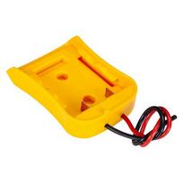 Geltonas baterijos adapteris, skirtas Dewalt 20V Max 18V doko maitinimo jungtis 12 AWG laidai Maitinimo adapteris Įrankiai Priedai