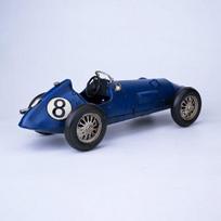 1958 m. Ferrari 246 F1 lenktyninio automobilio modelio autentiška liejimo kopija, puikiai tinkanti entuziastams ir klasikinio automobilio ideali dovana Ferrari mylėtojams mėlyna