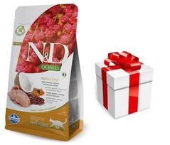 Farmina N&D Quinoa feline SKIN & COAT QUAIL 300g + Staigmena katei