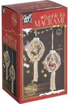Kūrybinis rinkinys CHRISTMAS makramė kamuoliuko rinkinys, 2 vnt., konfeti, 8 cm skersmuo