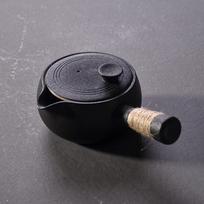 Juoda keramika Kyusu arbatinukas Arbatos puodas Gėrimo indas 500ml Ceramic teapots