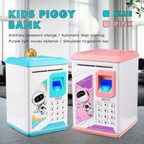 Elektroninis Piggy Bank slaptažodžio pinigų monetų automatinis seifas, skirtas vaikams, vaikams raudona