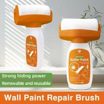 Sienų mini dažai mažas volelis sienų užtaisymo šepetys Sienų taisymo pasta Stiprus dangtelis įtrūkimų taisymas Be kvapo Spackle Roller Paint Paint Tool Latekso dažai balta