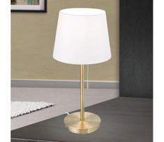 Orion LA 4-1205/1 - Stalinis šviestuvas su USB prievadu LUDWIG 1xE27/40W/230V balta/auksas