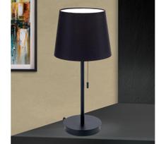 Orion LA 4-1205/1 - Stalinis šviestuvas su USB prievadu LUDWIG 1xE27/40W/230V juoda