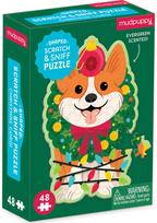 Dėlionė MUDPUPPY Christmas Corgi su kvepiančiomis detalėmis 48 det.