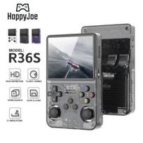 Žaidimų konsolė HappyJoe R36S, 128GB, Black, 20000+ Games, 3.5" IPS Screen, Linux