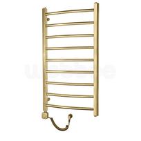 Elektrinis rankšluosčių džiovintuvas WOBBEE BRYMBO GOLD PVD 50x90cm, kairinis su laidu braižyto aukso spalvos