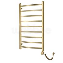 Elektrinis rankšluosčių džiovintuvas WOBBEE BRYMBO GOLD PVD 50x90cm, dešininis su laidu braižyto aukso spalvos