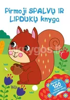 Pirmoji spalvų ir lipdukų knyga. Voverytė