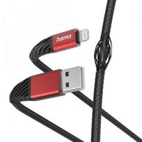 Hama 000201538 Extreme Charging Cable USB-A - Lightning 1.5m Nylon black/ re