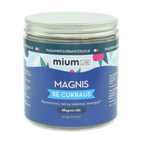 MIUM LAB maisto papildas MAGNIS. Nuo 4 metų! 42 guminukai.