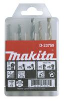 1/4" grąžtų rinkinys (akmuo 6, medis 5,6; metalas 5,6)