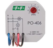 Laiko relė su atidėtu nusileidimu F&F PO-406, 230 V