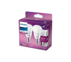KOMPLEKTAS 2x LED elektros lemputė Philips P45 E14/5W/230V 4000K