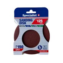 SPECIALIST+ šlifavimo popierius P150, 125 mm, 5 vnt.