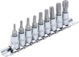 Įpresuotų antgalių rinkinys | 6.3 mm (1/4") | T-Star (Torx) T10 - T50 | 9 vnt. (2164)