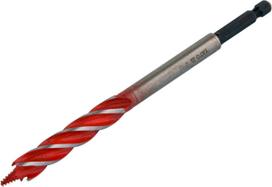 Spiralinis grąžtas medžiui | su hex (1/4") galu | 12 mm (YT-44681)