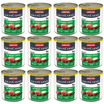 ANIMONDA GranCarno Adult Dog skonis: elniena + obuolys 12x800g