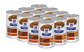 HILL'S PD Prescription Diet Canine k/d 12x350g - skardinė