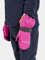 Didriksons žieminės neperšlampančios pirštinės BIGGLES ZIP MITTEN 7 - Plastic Pink
