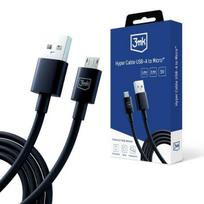 3MK Hyper Cable USB-A - Micro USB 1.2m 5V 2.4A Black
