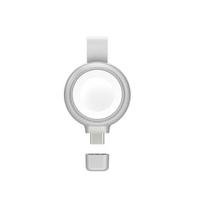 4smarts MFI Fast Charger inductive charger for Apple Watch, silver/silver, model 541000