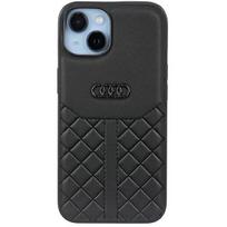 Audi Genuine Leather iPhone 14 / 15 / 13 6.1" Black Hardcase AU-TPUPCIP14-Q8/D1-BK