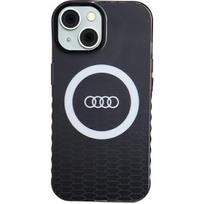 Audi IML Big Logo MagSafe Case iPhone 15 / 14 / 13 6.1" black hard case AU-IMLMIP15-Q5/D2-BK