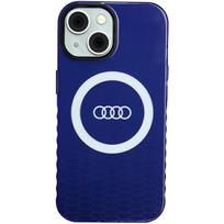 Audi IML Big Logo MagSafe Case iPhone 15 / 14 / 13 6.1" navy blue hard case AU-IMLMIP15-Q5/D2-BE