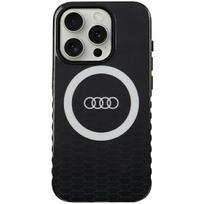 Audi IML Big Logo MagSafe Case for iPhone 15 Pro 6.1" black hard case AU-IMLMIP15P-Q5/D2-BK