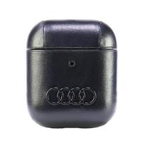 Audi Leather Big Logo AirPods 1/2 Case Black AU-AP-GT/D3-BK