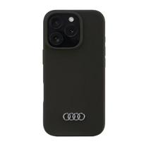 Audi Silicone Case iPhone 16 Pro 6.3" black hard case AU-LSRIP16P-Q3/D1-BK