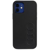 Audi Synthetic Leather iPhone 12/12 Pro 6.1" black hardcase AU-TPUPCIP12P-TT/D1-BK