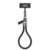 Audi Universal phone lanyard 28cm, 8mm, black/black AU-HSL8-R8/D1-BK