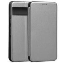 Beline Magnetic Book Case for Google Pixel 7 Pro, steel grey