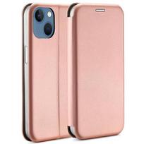 Beline Magnetic Book Case for iPhone 15 Plus 6.7" in pink gold/rose gold