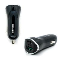 Beline Charger. 1xUSB and 1xUSB-C 5A 30W black/black (head only)