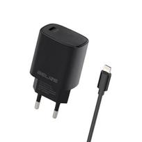 Beline Network charge. 1x 20W USB-C + Lightning cable, black/black, PD 3.0 BLNCB20L