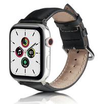 Beline Apple Watch strap, leather, 38/40/41mm, black/black