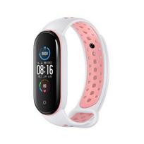 Beline strap for Mi Band 7/6/5, white-pink / white-pink